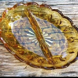 Vintage Oval Relish Dish